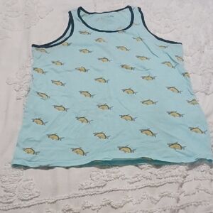 Aqua Tank Top Taco Shark